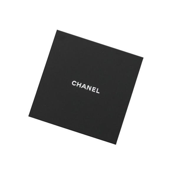CHANEL 17K Coco Mark Planet Silk Scarf/Muffler, Ivory/Navy, Women's
